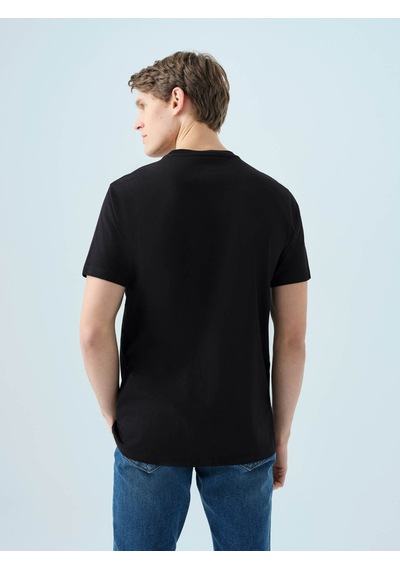 Loft Regular Fit Siyah Erkek T-shirt Lf2038460 Siyah