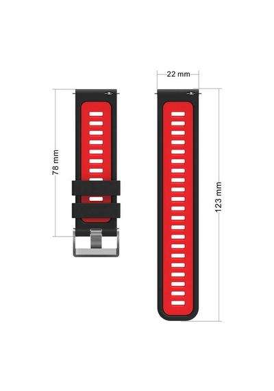 Galaxy Gear S2 Uyumlu Silikon Kordon Krd-55 - Siyah - T21807