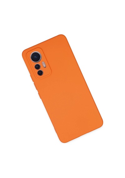 Uryport Xiaomi Mi 12 Lite Kılıf Nano İçi Kadife Silikon - Turuncu