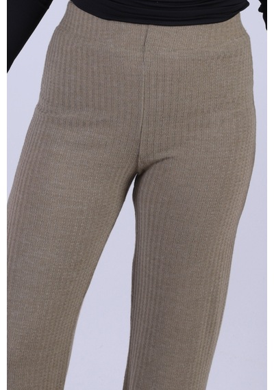 Armonika Kadın Haki Yumuşak Dokulu Likralı Pantolon Arm-26k001090
