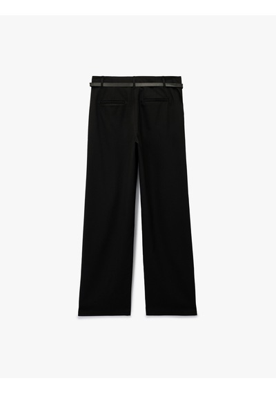Koton Kemer Detaylı Cepli Geniş Paça Viskon Karışımlı Kumaş Pantolon Siyah 6wal40022ıw Siyah Koton Kemer Detaylı Cepli Geniş Paça Viskon Karışımlı Kumaş Pantolon Siyah 6wal40022ıw Siyah