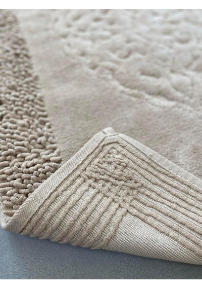 Pamukkent Süper Emici 2'li%100 Pamuk Ultra Lüks Banyo Paspası Seti 60x100 Cm Ve 50x60 Cm Kahverengi Diğer
