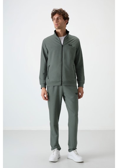 Tommy Life Troy Çağla Standart Kalıp Erkek Eşofman Takım - 85196 Yeşil