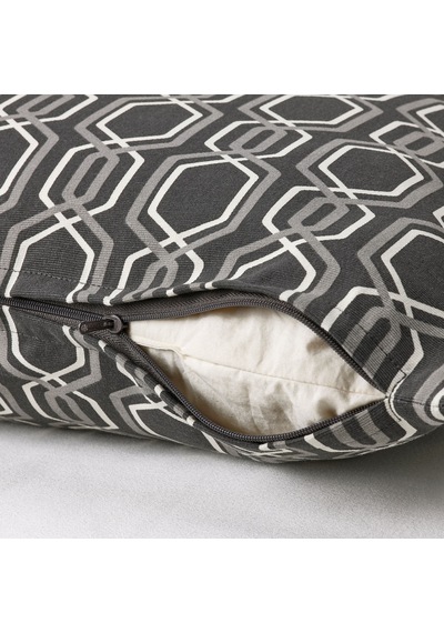 Ikea Jattepoppel Yastık Kılıfı 50 X 50 Cm Gri - Beyaz