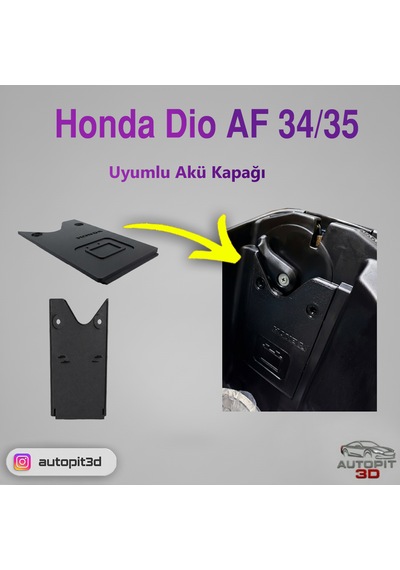 Honda Dio Af34 / Af35 Uyumlu Akü Kapağı