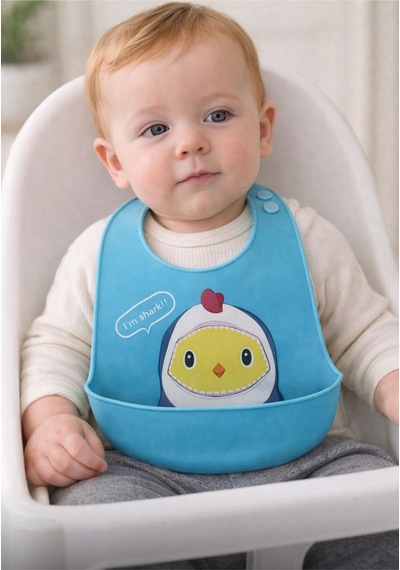 Silikon Bebek Mama Önlüğü Çocuk Mama Önlük Leke Tutmaz Yıkanabilir 826886504