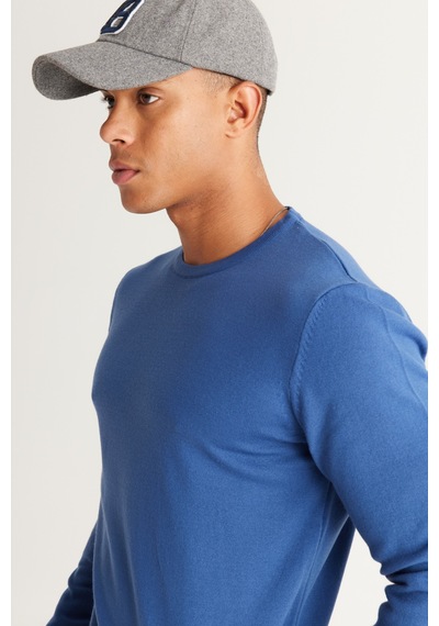 AC&Co / Altınyıldız Classics Erkek Indıgo Standart Fit Normal Kesim Bisiklet Yaka Triko İndigo AC&Co / Altınyıldız Classics Erkek Indıgo Standart Fit Normal Kesim Bisiklet Yaka Triko İndigo