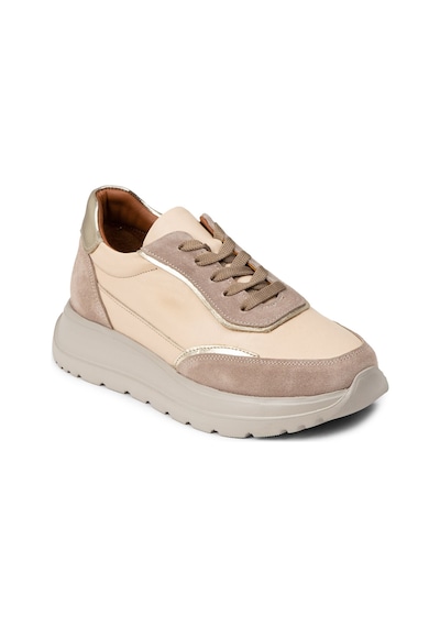 Deery Kadın Hakiki Deri Bej Sneaker Ayakkabı - M0509zbeje01 Bej