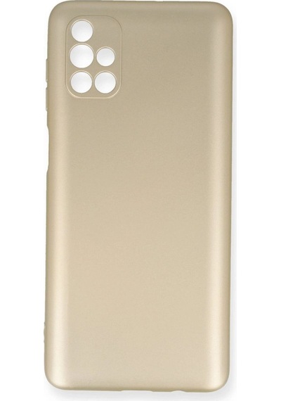 Samsung Galaxy Uyumlu, M51 Kılıf First Silikon - Gold