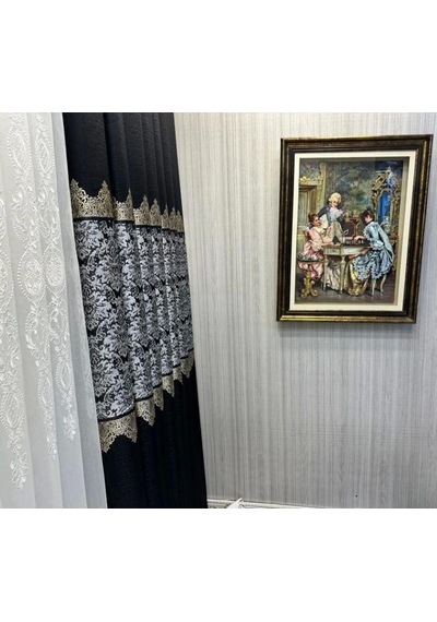 Fj631749 V-924 Arora Siyah 1/3 Sık Pileli Fon Perde Apm