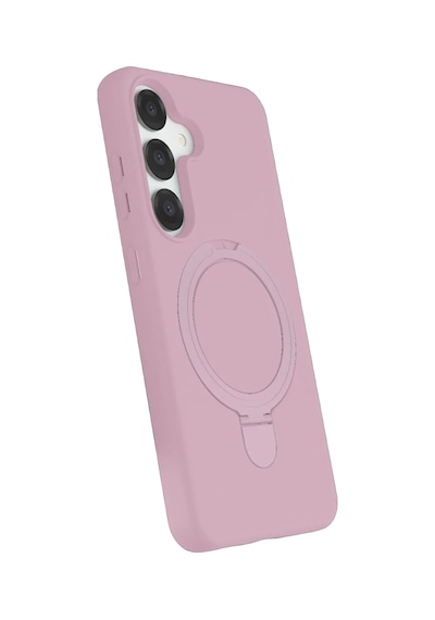 Samsung Galaxy S25 Regal Magsafe Standlı Kapak - Açık Pembe 0.2M-Çok Renkli