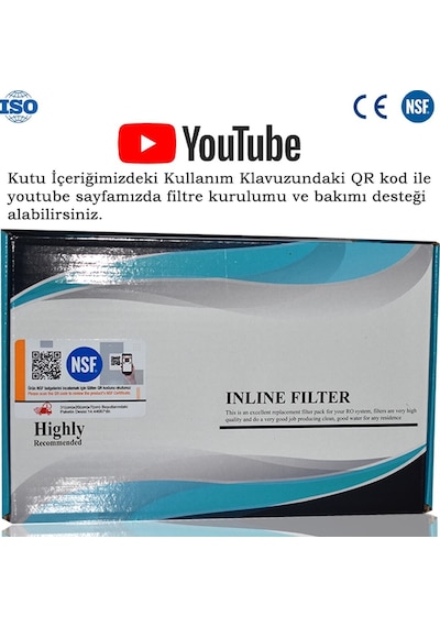 Sumarkt İnline Kapalı Kasa Su Arıtma Cihazı Yeni Nsf'li Özel Seri 5 Aşamalı Vontron Membranlı Filtre Seti