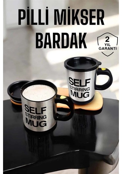 Mey Najmaddin Mikser Kupa Yazılı Mug Bardak Karıştırma Özelliği Najmaddin Renkli