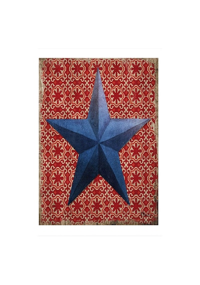 Bedeko Mavi Deniz Yıldızı Tasarım Ahşap Tablo 50 Cm X 70 Cm