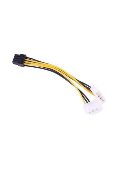 30 cm 8 pin 2x molex pci express güç kablo 30 cm 8 pin 2x erkek molex pci exp gpu kablo