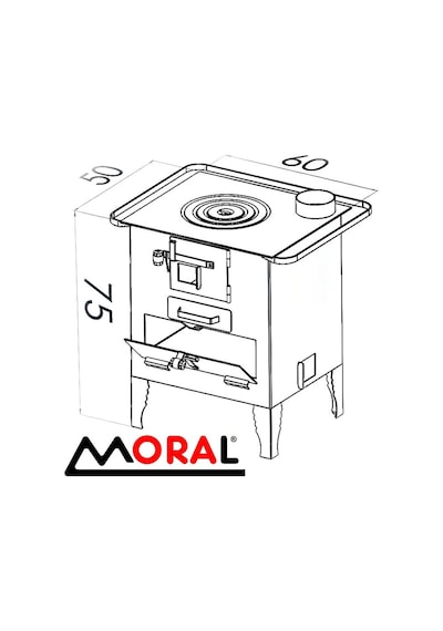 Moral Md 5060 Dok Döküm Lzgaralı Kuzine Soba