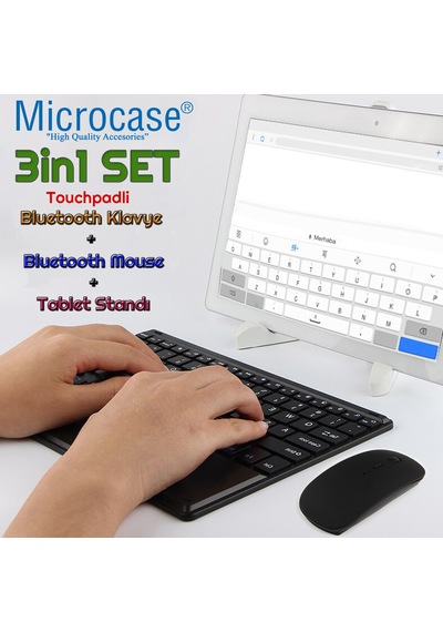 Philips Uyumlu M9X 10.1" IPS Touchpad Bluetooth Klavye+Mouse+StandAL2766