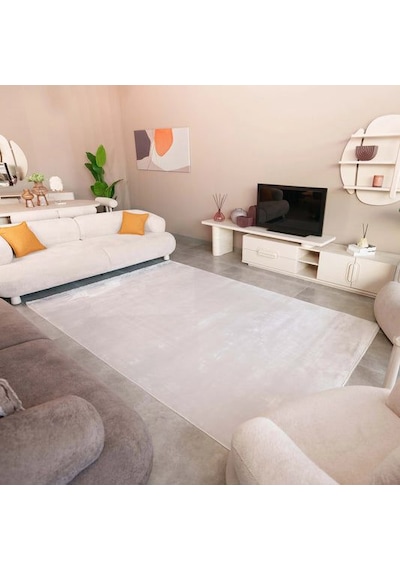 Saray Halı Istana Is01b 120 Tarak Lüks Modern Salon Halısı Özel Taban Kemik Gri
