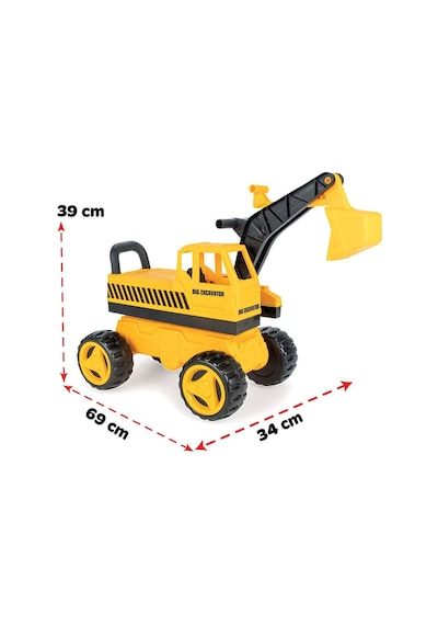 06 207 Big Excavator -pilsan Oyuncak Çok Renkli