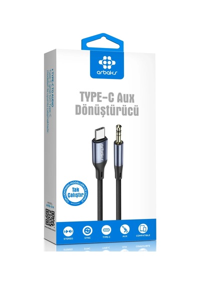 Erdo Ticaret Type-c To Aux Dönüştürücü Kablo Usb-c Kulaklık Çevirici Arb-514 Erdotıca