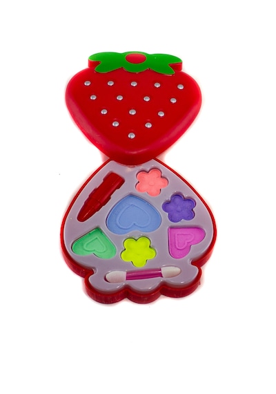 Çocuk Makyaj Seti Sürülebilir Makyaj Set Mini Çilek Makyaj Set