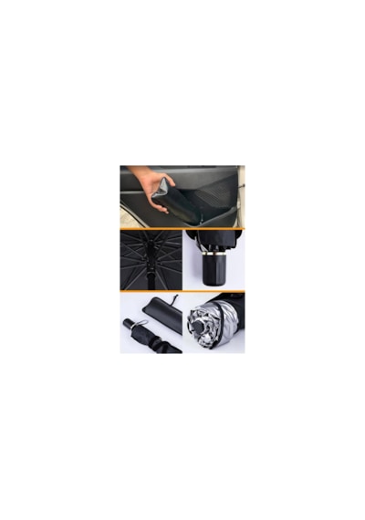 Araç Ön Cam Güneşliği Şemsiyesi Katlanabilir Oto Güneşlik Perdesi Uv Korumalı Isı Önleyici 0918 136cmx75cm