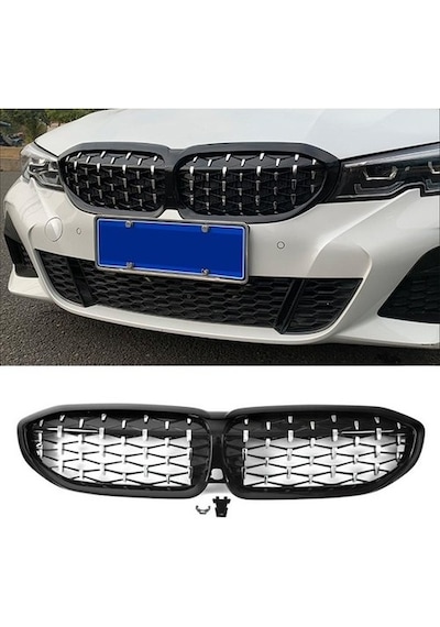 Bimbo Bmw 3 Serisi G20 Diamond Panjur Böbrek Siyah 2019 2020 2021