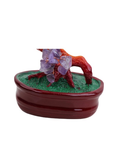 Feng Shui Doğal Kuvars Taşlı Bonsai Şans Bereket Çakra Meditasyon Ağacı Biblo Ev Ofis Hediyesi Mdl 2