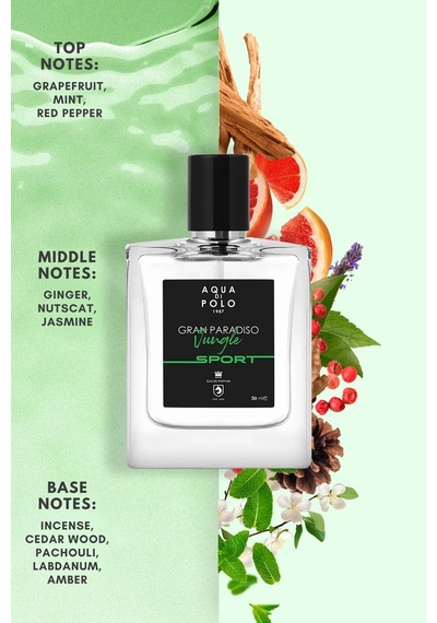 Aqua di Polo 1987 APCN000509 Gran Paradiso Jungle Sport EDP 50 ML Erkek Parfüm