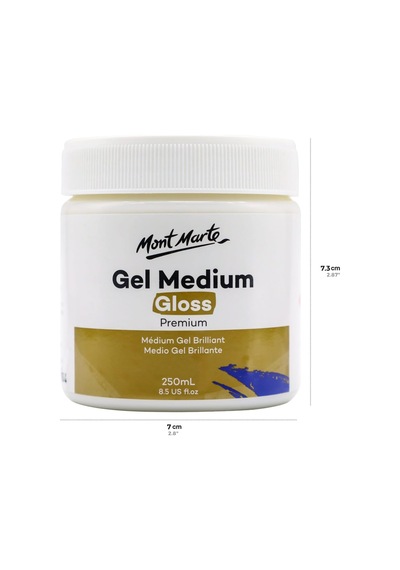 Premium Jel Orta Parlaklıkta 250 Ml , Akrilik Boyalar İçin Uygun