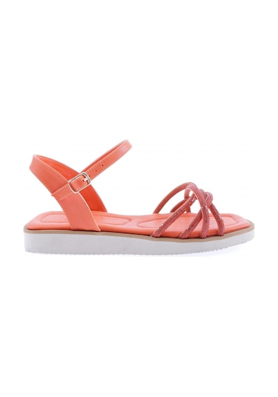 Dgn 535-23y Kadin Çapraz Silver Taşli Sandalet 535-2261-R1321 Oranj