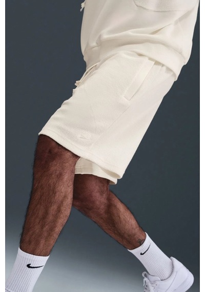 Nike Giannis Fleece 8" Mens Short Erkek Fransız Havlu Kumaş 20 Cm Şort Beyaz Beyaz