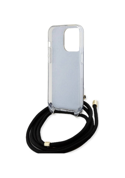 Apple Uyumlu  iPhone 15 Pro Kılıf Guess Lisanslı Çapraz Kordon 4g Desenli Kapak