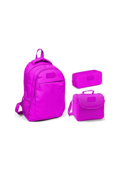 Coral High Pembe Kız Çocuk İlkokul Çanta Seti - Sırt Çantası+besl