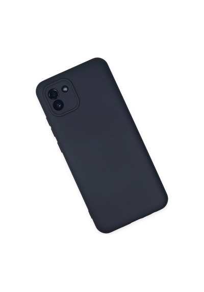 Samsung Samsung Uyumlu Galaxy A03 Kılıf Nano İçi Kadife Silikon - Lacivert
