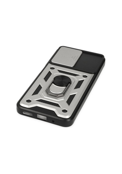 Xiaomi Poco M5 Kılıf Pars Lens Yüzüklü Silikon - Gümüş 0.2M-Çok Renkli