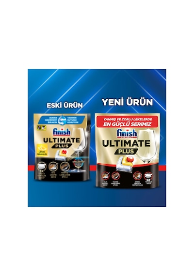 Ultimate Plus Bulaşık Makinesi Deterjanı Kapsül Tablet Limon 45 Adet
