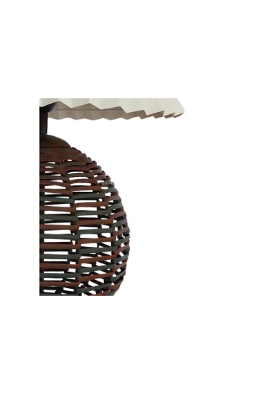 Mira Rattan Abajur Çok Renkli