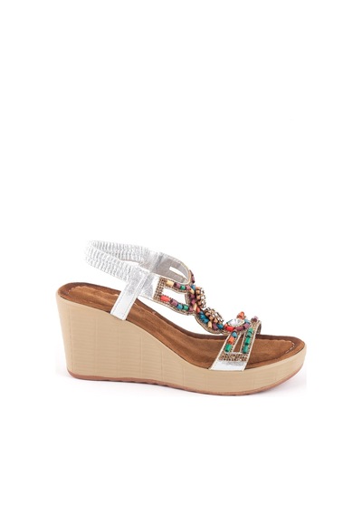 Guja 155 Kadın Sandalet Guj-y6-00155567 Gümüş