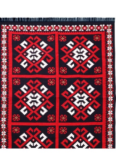 Bigghome Çift Taraflı Kilim, Makinede Yıkanabilir, Modern Desenli, 80 150 Cm, Sa25mk