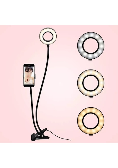 Led  Masa Lambası Ring Light Led Stüdyo Işığı Akrobat Lamba