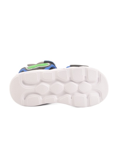 Mavi Cırtlı Işıklı Erkek Çocuk Spor Sandalet 018127 P Mavi