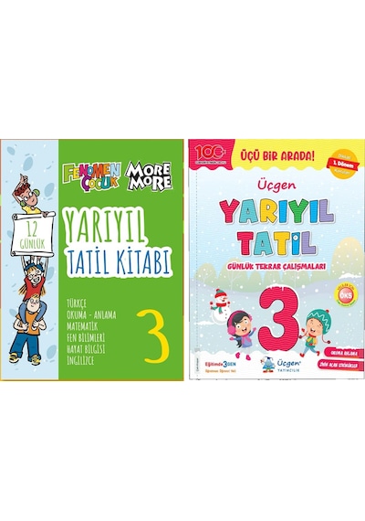 Üçgen + Fenomen 3. Sınıf Yarıyıl Tatil Seti 2 Kitap 2023