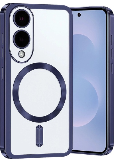Samsung Uyumlu Galaxy S25 Edge Kross Magneticsafe Kapak Lacivert\