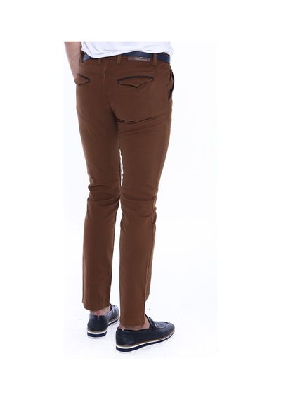 Gabardin Kahverengi Erkek Pantolon - Wessi Siyah
