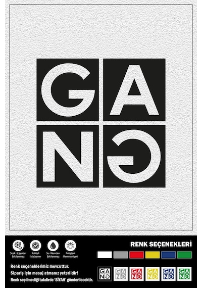 Gang Stıcker 10 X 10 Cm
