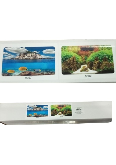 Çift Taraflı Akvaryum Arka Fonu Akvaryum Posteri 30 Cm