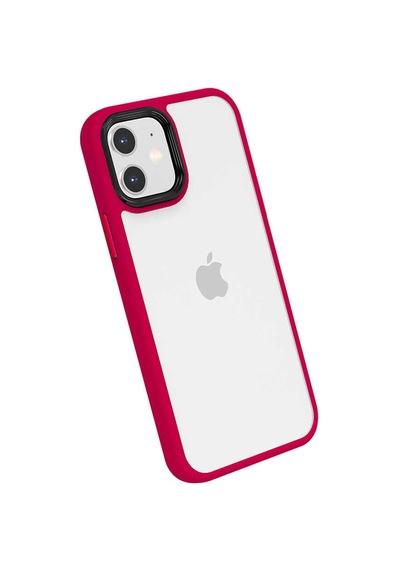 Zore İphone 12 Uyumlu Ogaa Cann Kılıf-kırmızı