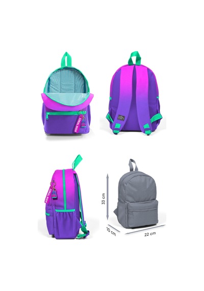 Coral High Pembe Mor Renk Geçişli Mini Yuva Sırt Çantası - Kız Çocuk