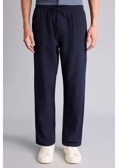 Defacto Relax Fıt Elastik Bağcıklı Bel Lacivert Pantolon I3017ax26hsnv175 Lacivert-nv175 Defacto Relax Fıt Elastik Bağcıklı Bel Lacivert Pantolon I3017ax26hsnv175 Lacivert-nv175